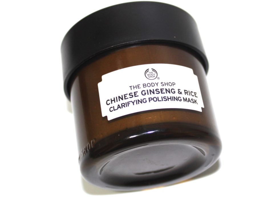 The Body Shop Chinese Ginseng & Rice Clarifying Polishing Mask Review MBF Blog