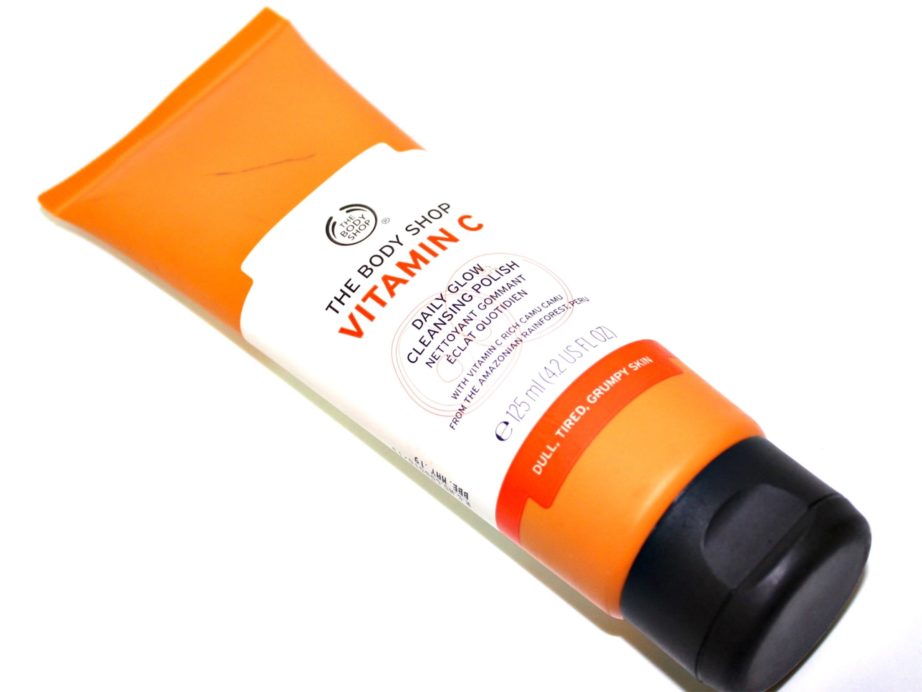 The Body Shop Vitamin C Daily Glow Cleansing Polish Review Face