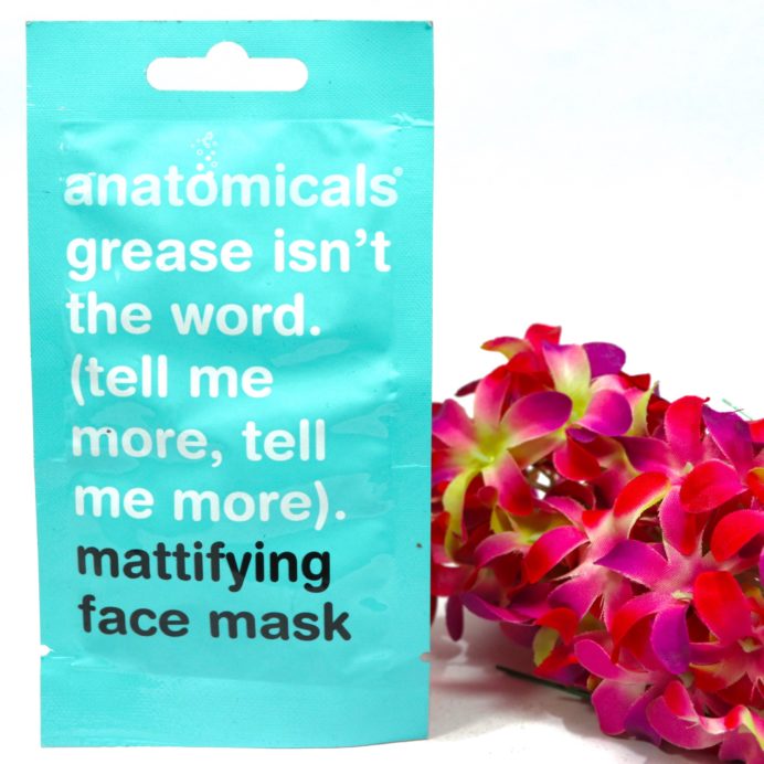 Anatomicals Grease Isn't the Word Mattifying Face Mask Review, Swatches