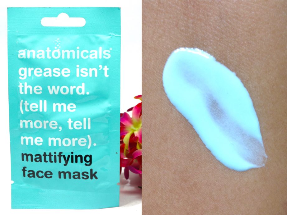 Anatomicals Grease Isn't the Word Mattifying Face Mask Review, Swatches MBF Blog
