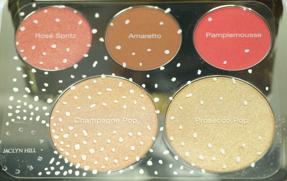 Becca Jaclyn Hill Champagne Collection Face Palette Review, Swatches Shades MBF