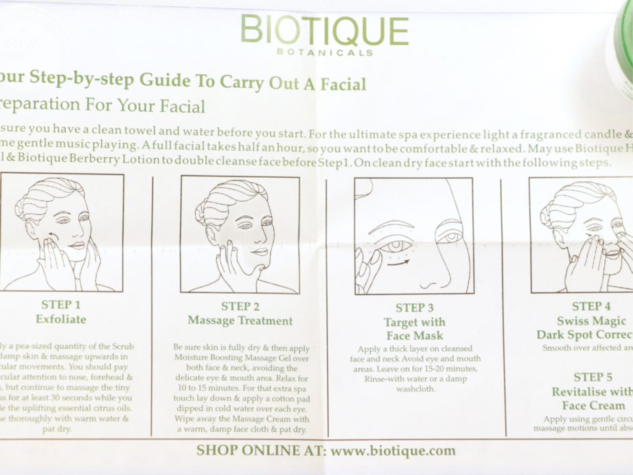 Biotique Gold Radiance Facial Kit with Gold Bhasma Review, Swatches Step by Step Instructions
