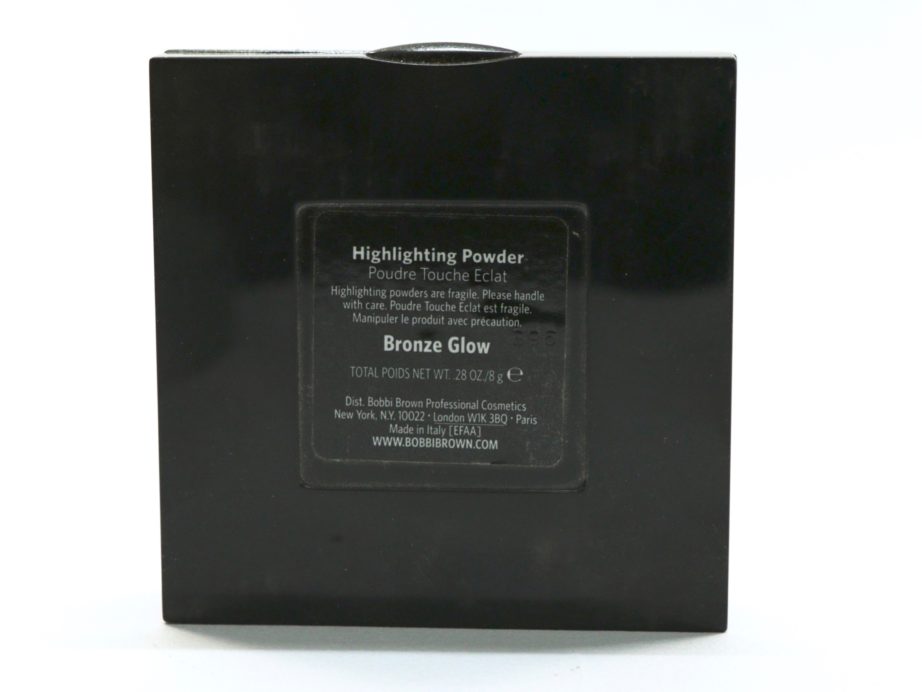 Bobbi Brown Bronze Glow Highlighting Powder Review, Swatches Info