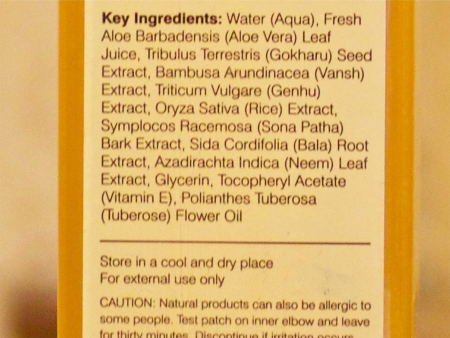 Forest Essentials Silkening Shower Wash Bengal Tuberose Review Ingredients