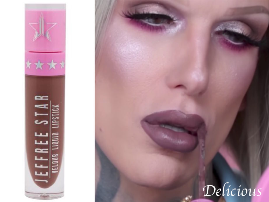 Jeffree Star Velour Liquid Lipstick Delicious Review Swatches