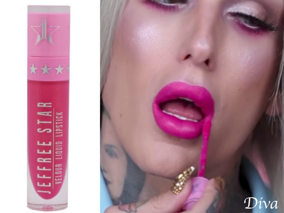 Jeffree Star Velour Liquid Lipstick Diva Review Swatches