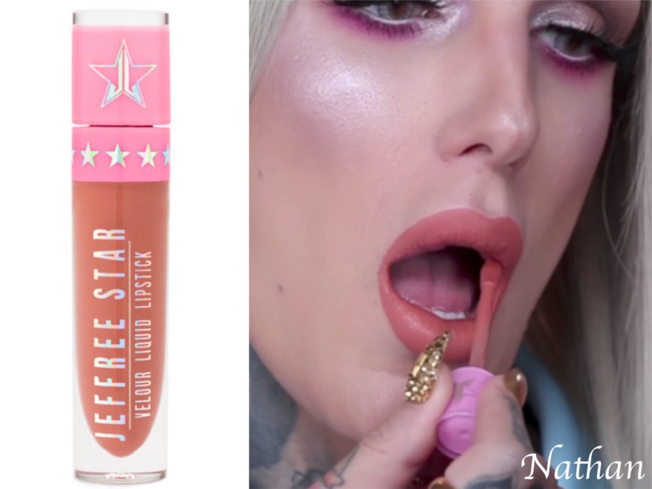 Jeffree Star Velour Liquid Lipstick Nathan Review Swatches