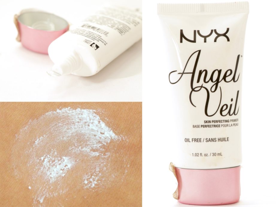 NYX Angel Veil Skin Perfecting Primer Review, Swatches MBF Blog