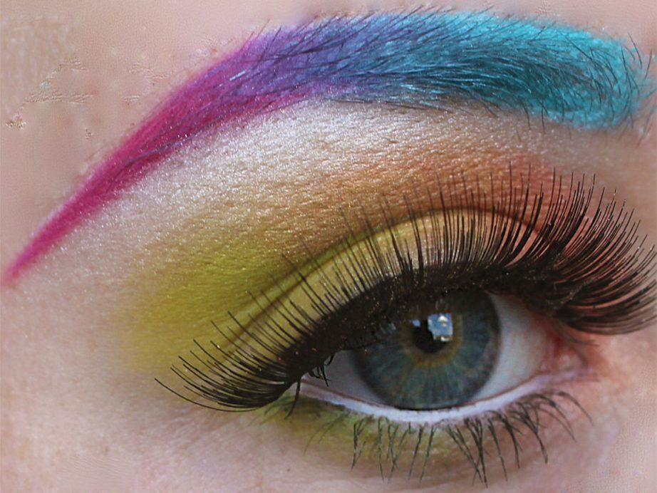 Rainbow eye makeup