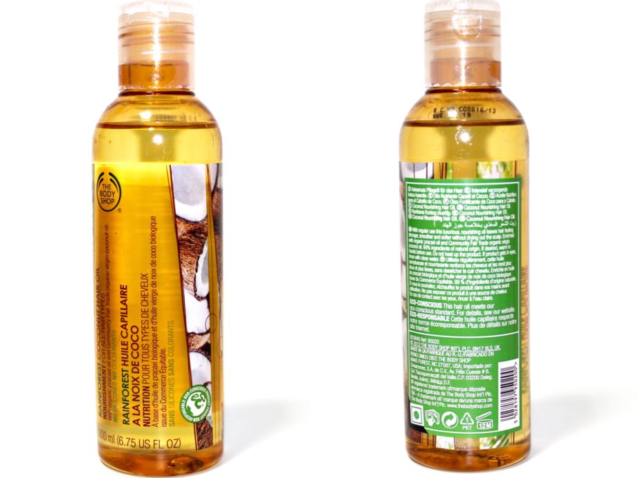 The Body Shop Rainforest Coconut Hair Oil Review MBF Blog