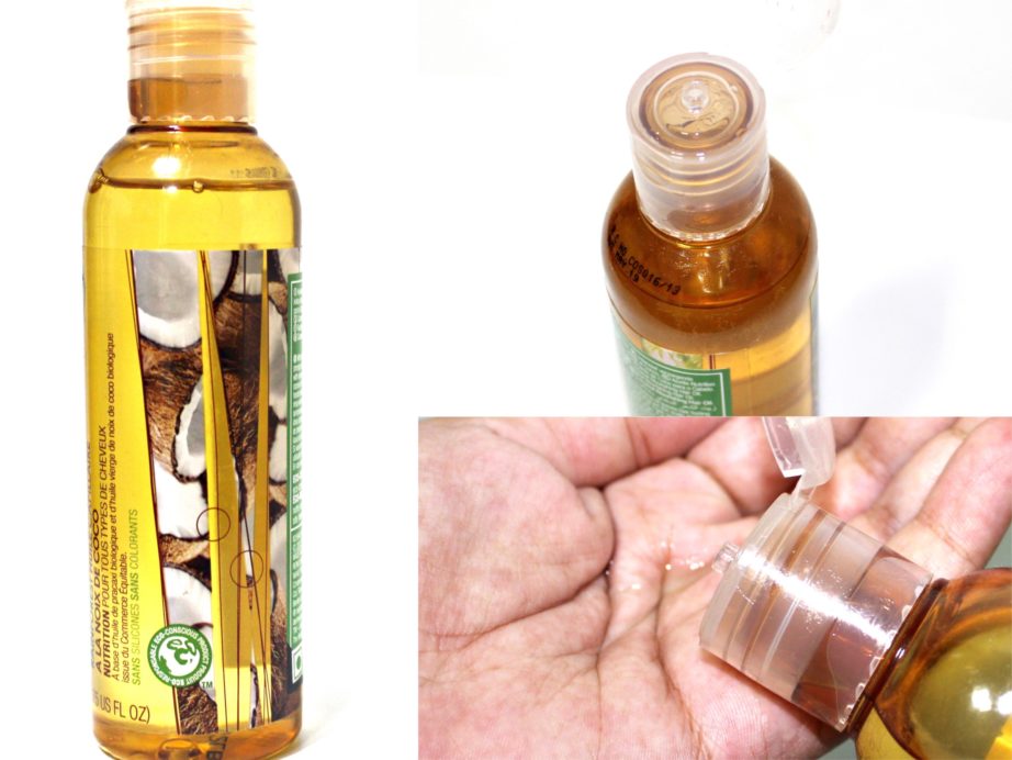 The Body Shop Rainforest Coconut Hair Oil Review Swatches
