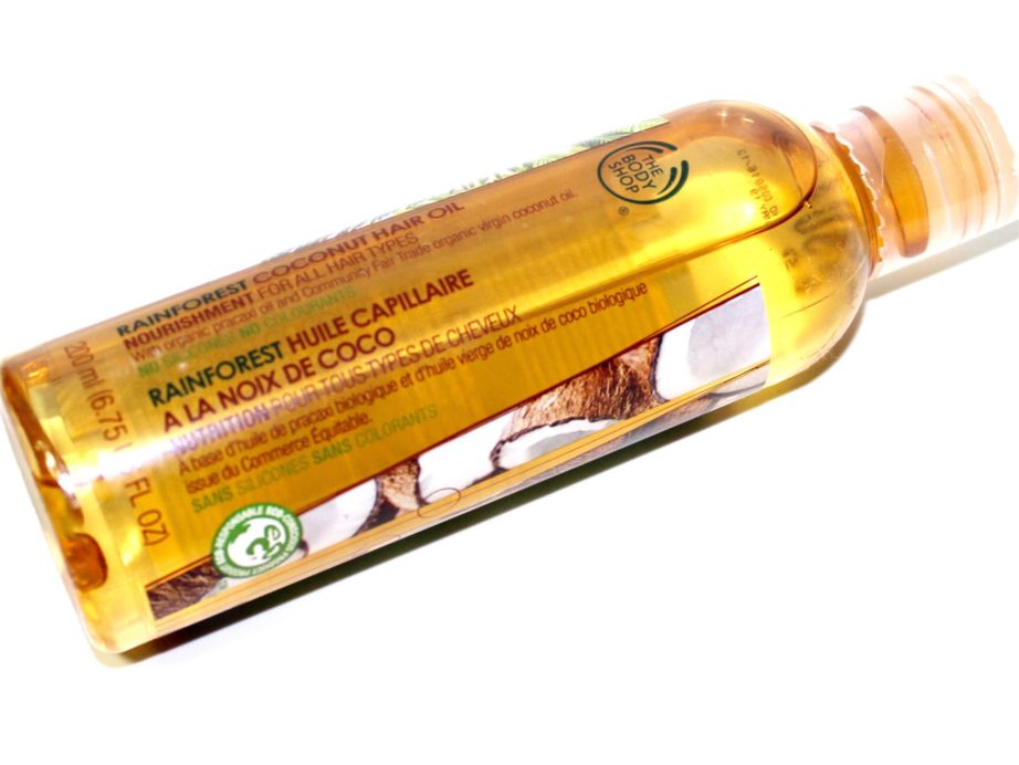 The Body Shop Rainforest Coconut Hair Oil Review usa