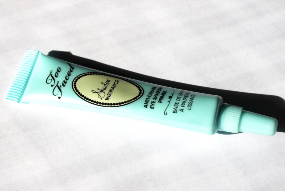 Too Faced Shadow Insurance Eyeshadow Primer Review, Swatches, Demo MBF