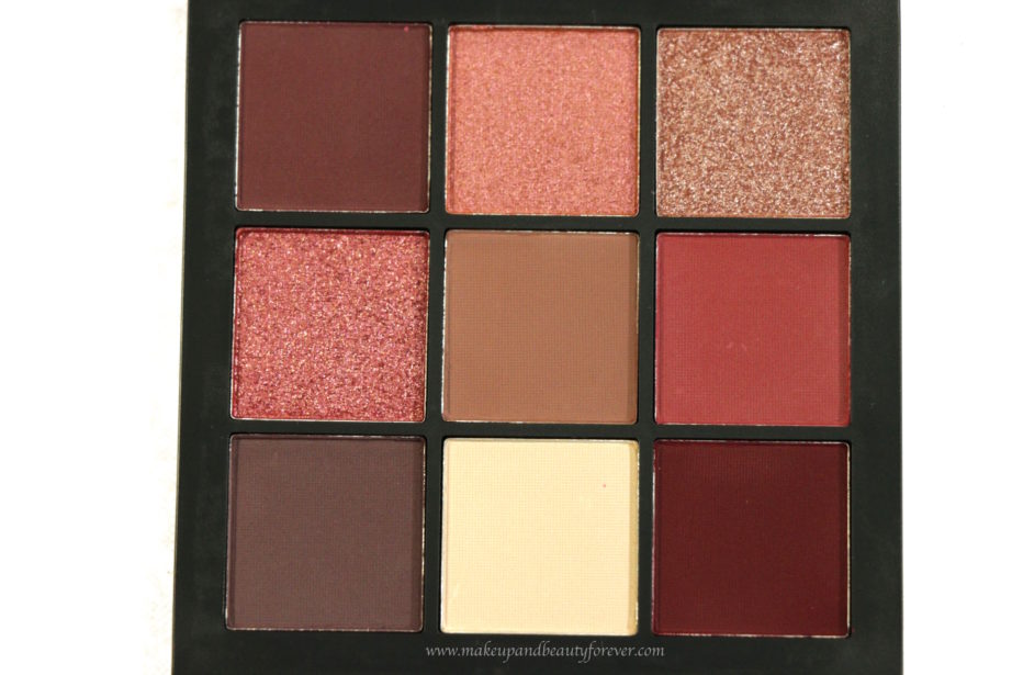 Huda Beauty Mauve Obsessions Eyeshadow Palette Review, Swatches Close up MBF Blog