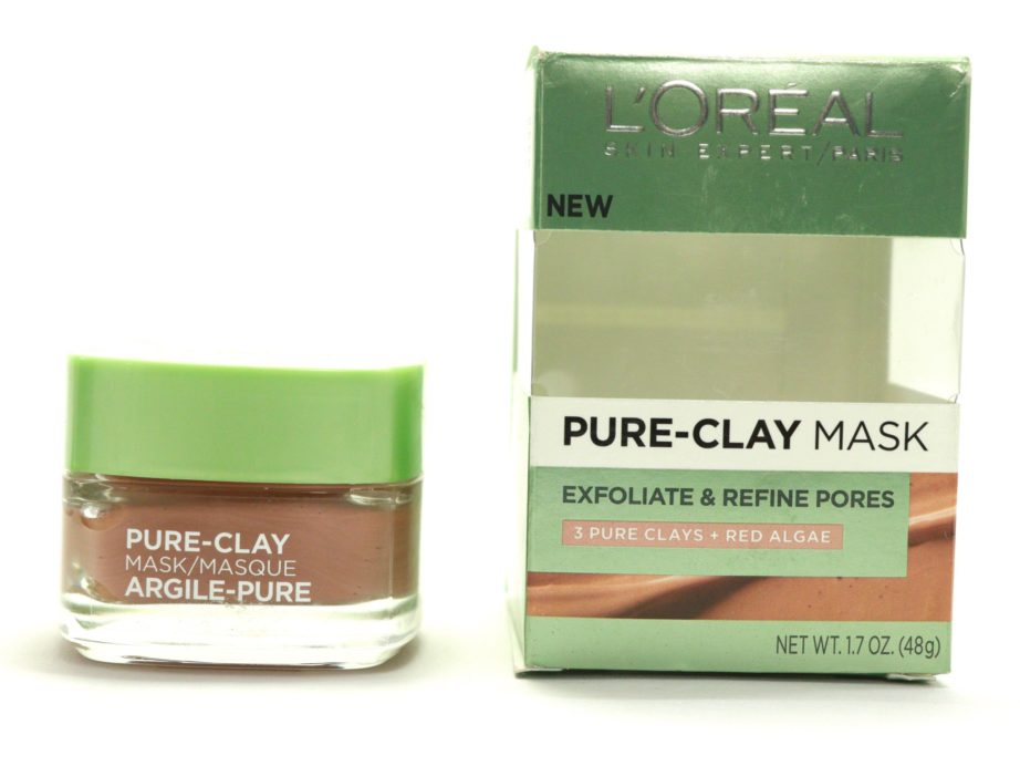 L'Oreal Exfoliate & Refine Pores Clay Mask Review, Swatches