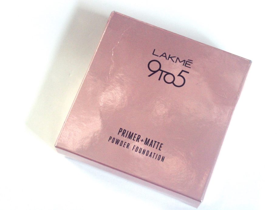 Lakme 9 to 5 Primer + Matte Powder Foundation Compact Review, Shades, Swatches front