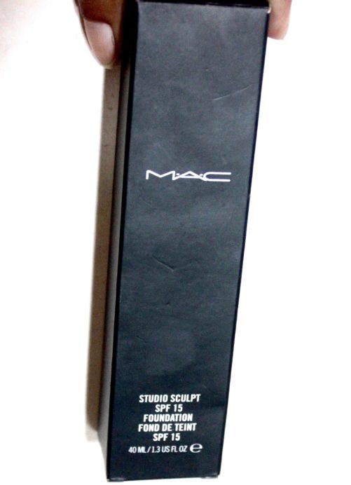 MAC Studio Sculpt Foundation SPF 15 Review, Swatches front