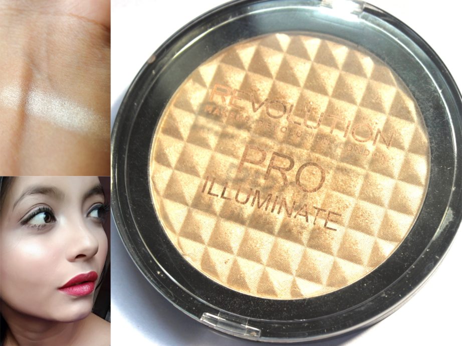 Makeup Revolution Pro Illuminate Highlighter Review, Swatches