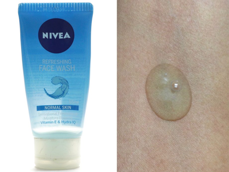 Nivea Refreshing Face Wash Review Swatch