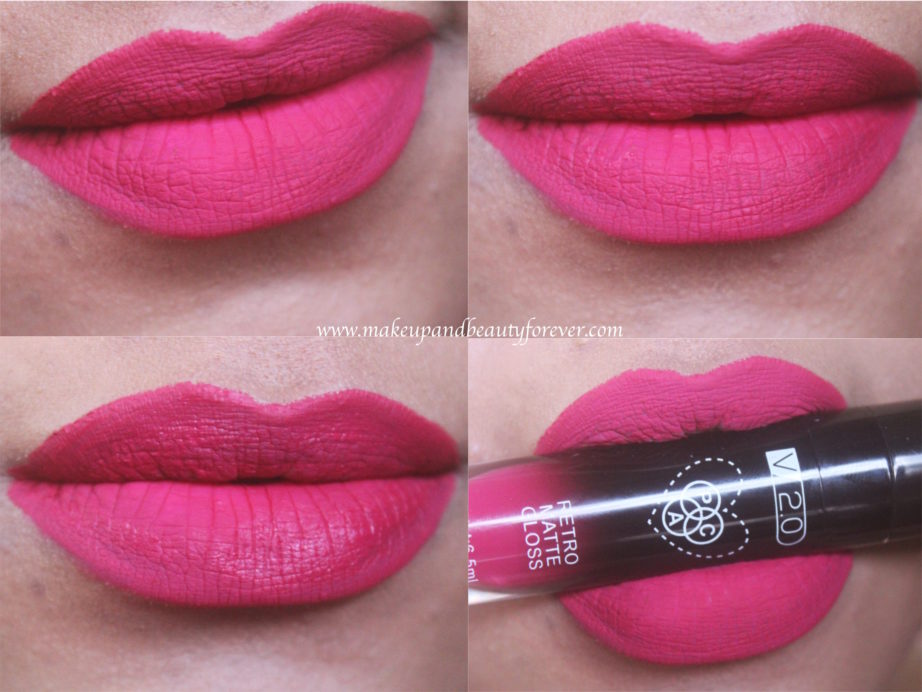 PAC Retro Matte Gloss 29 Review, Swatches MBF Blog