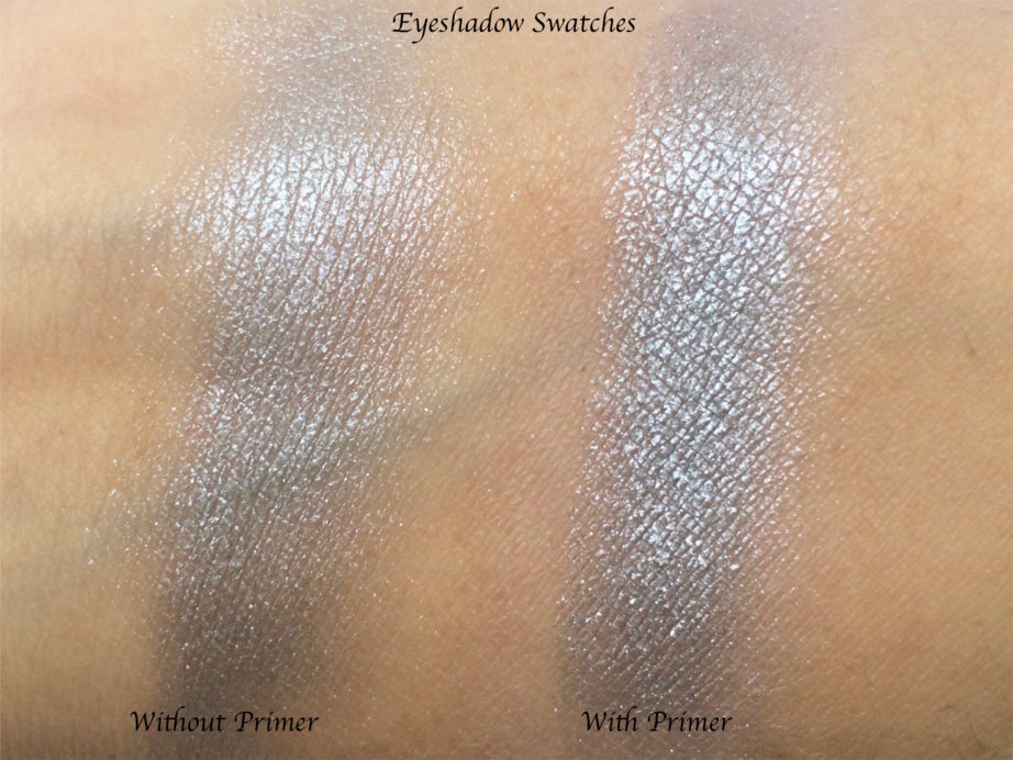 Smashbox 24 Hour Photo Finish Shadow Primer Review, Swatches, Demo eyeshadow without and with primer