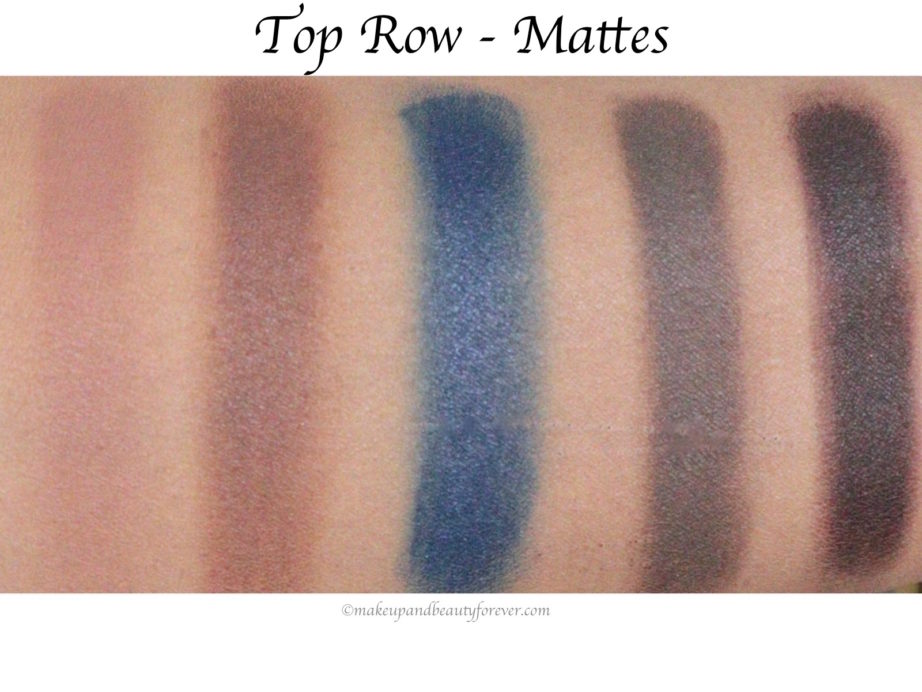 Sugar Blend The Rules Eyeshadow Palette Firework 02 Review, Swatches Top Row Mattes