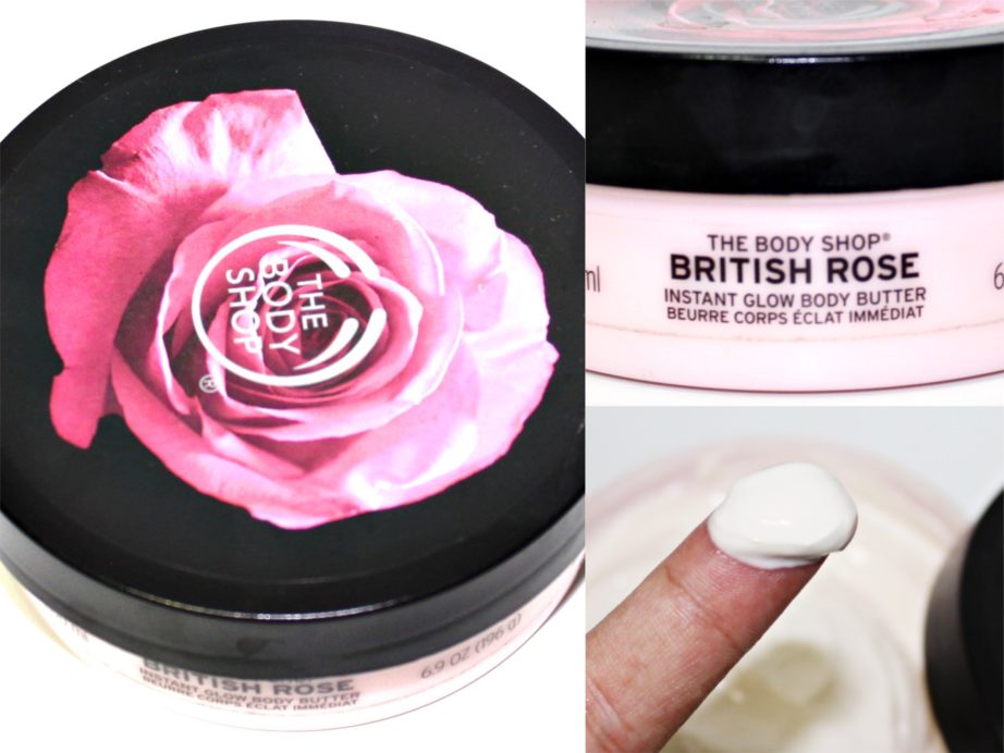 The Body Shop British Rose Instant Glow Body Butter Review MBF Blog