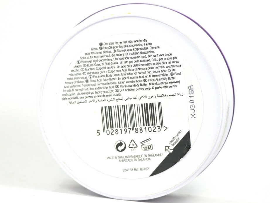 The Body Shop Floral Acai Body Butter Duo Review Info