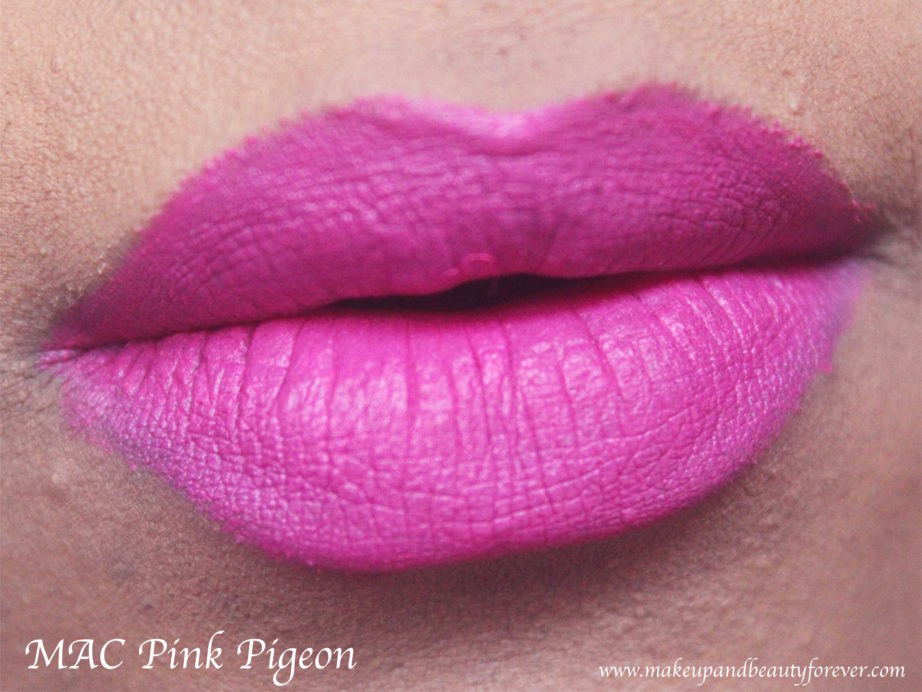 MAC Pink Pigeon Matte Lipstick Review, Swatches MBF
