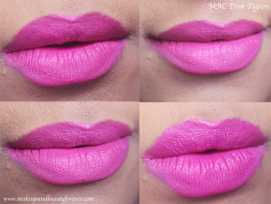 MAC Pink Pigeon Matte Lipstick Review, Swatches On Lips