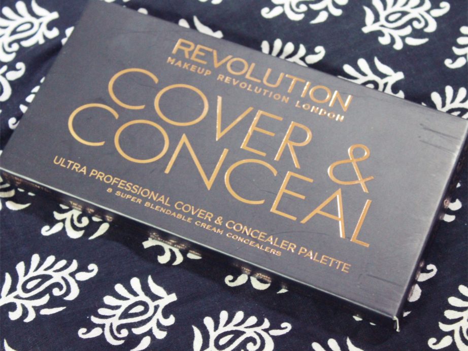 Makeup Revolution Ultra Cover and Conceal Palette Review, Swatches 1