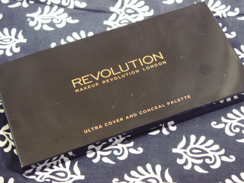 Makeup Revolution Ultra Cover and Conceal Palette Review, Swatches front