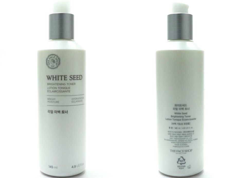 The Face Shop White Seed Brightening Toner Review MBF