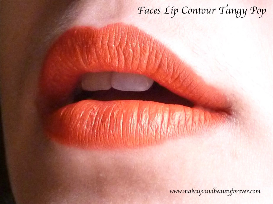 Faces Lip Contour Tangy Pop Review, Swatches Lips MBF Blog
