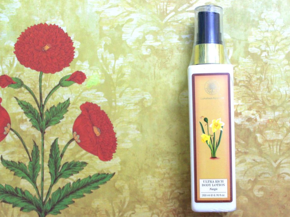 Forest Essentials Ultra Rich Body Lotion Nargis Review MBF