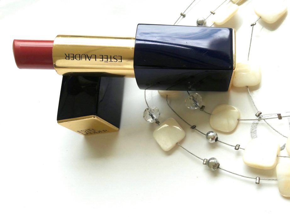 Estée Lauder Pure Color Envy Sculpting Lipstick Dynamic 410 Review, Swatches Blog MBF