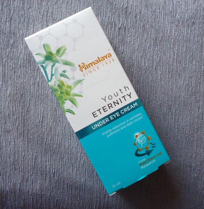 Himalaya Herbals Youth Eternity Under Eye Cream Review, Swatches Front