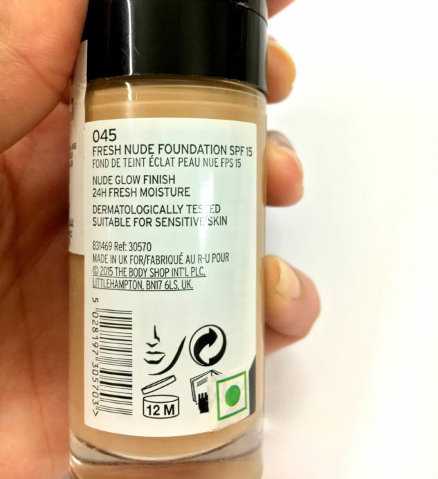 The Body Shop Fresh Nude Foundation Review, Swatches Details