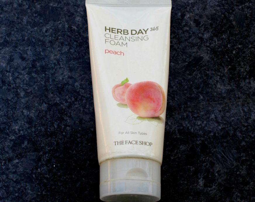 The Face Shop Herb Day 365 Cleansing Foam Peach Review MBF