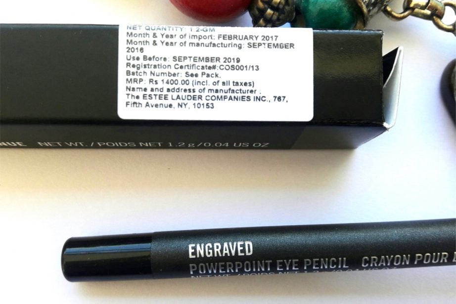 MAC Powerpoint Eye Pencil Engraved Review, Swatches Price