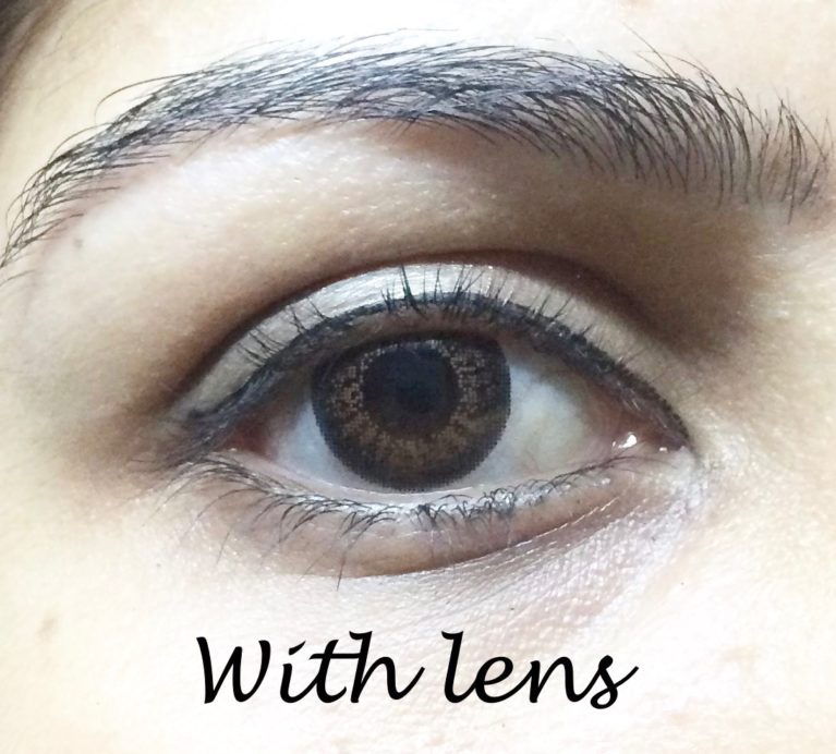 Bausch & Lomb Lacelle Colors Contact Lenses Brown Review on eyes MBF Blog