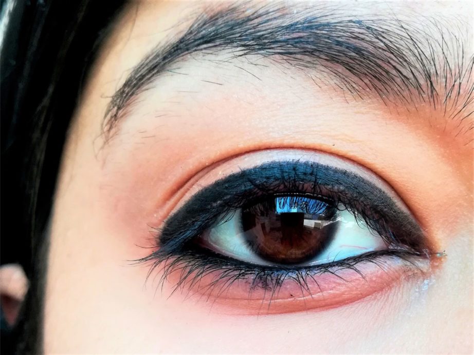 Lotus Make Up Colorkick Kajal Black Review, Swatches On Eyes
