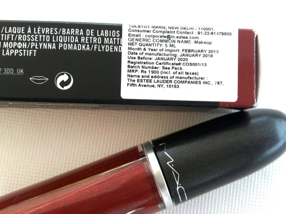 MAC Love Weapon Retro Matte Liquid Lipcolour Metallic Review, Swatches Price