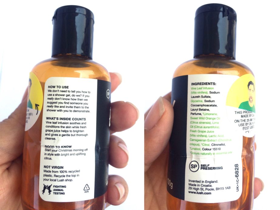 LUSH Bubbly Shower Gel Review details