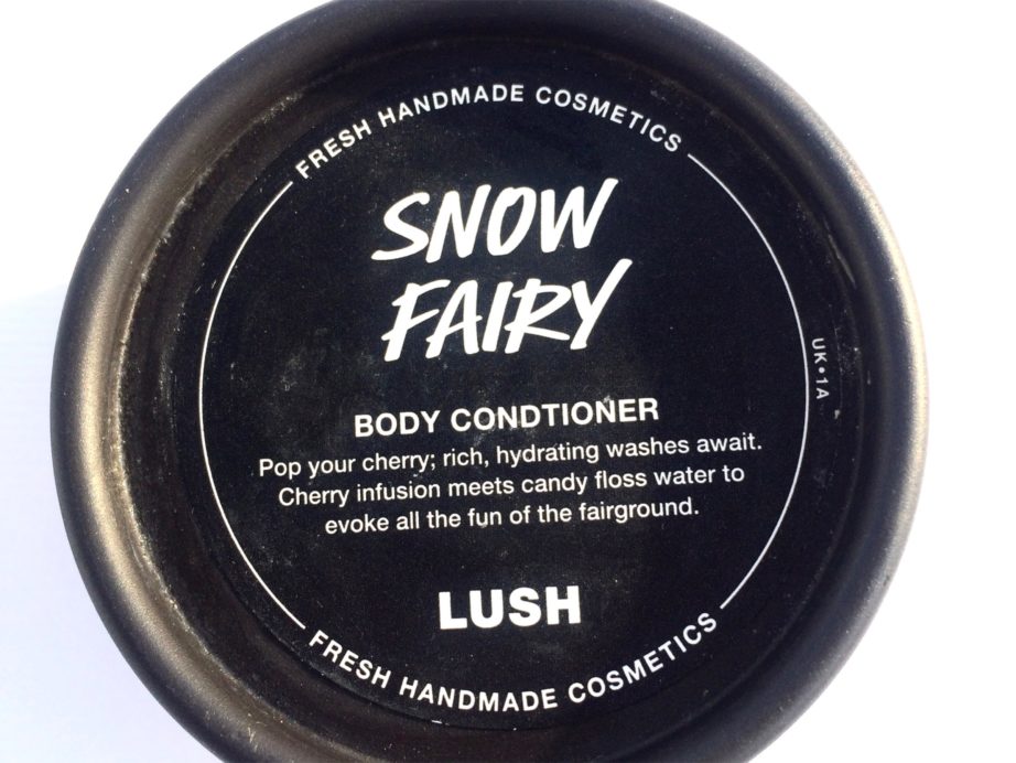 Lush Snow Fairy Body Conditioner Review, Swatches