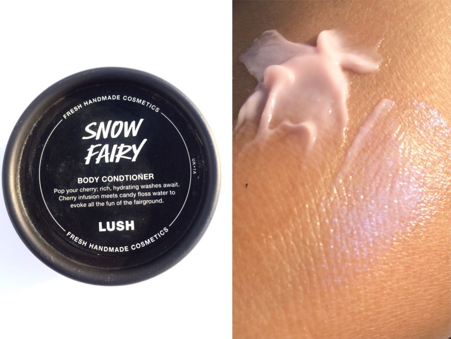 Lush Snow Fairy Body Conditioner Review, Swatches Blog MBF