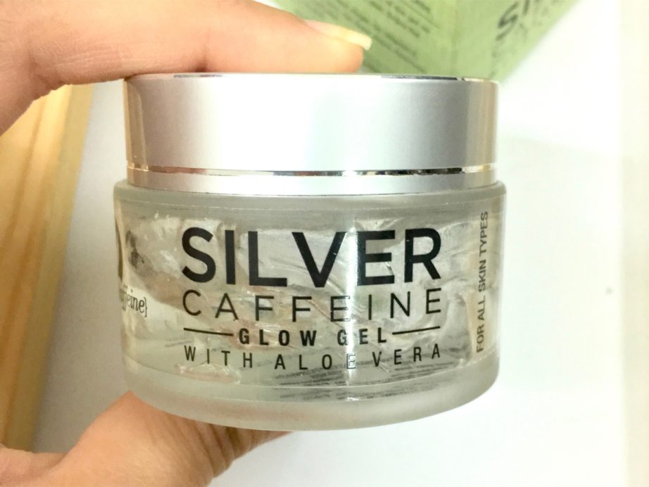 MCaffeine Silver Caffeine Glow Gel With Aloe Vera Review MBF Blog