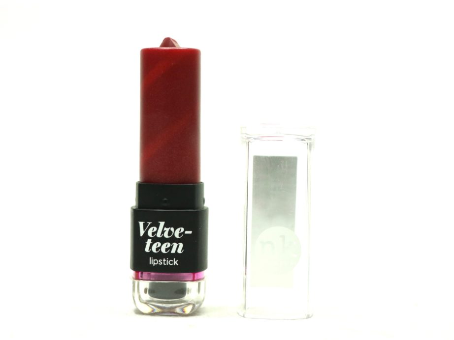 Nicka K Velveteen Lipstick Raspberry Review, Swatches packaging