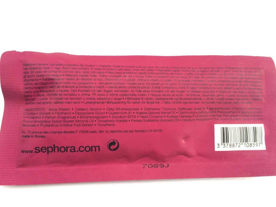 Sephora Acai Hair Sleeping Mask Review Ingredients