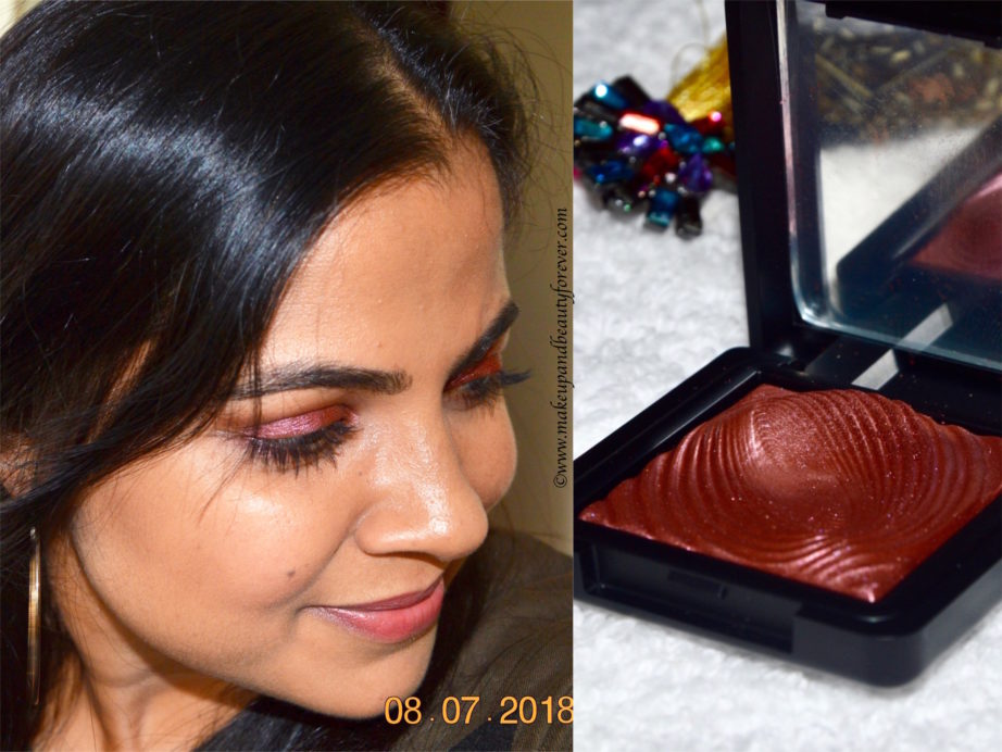 Kiko Water Eyeshadow 203 Burgundy Review, Swatches MBF Blog Makeup Look